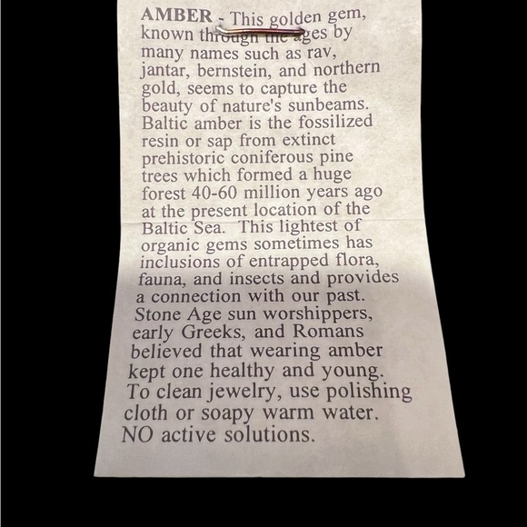 Genuine Baltic Amber brooch, and matching earrings. Very beautiful new - Picture 4 of 5